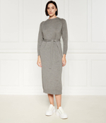 Хлопковое платье с ремешком Max Mara Leisure - серый(263260286)