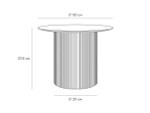 Стол журнальный Mono Stripe D50/D29/H37,5
