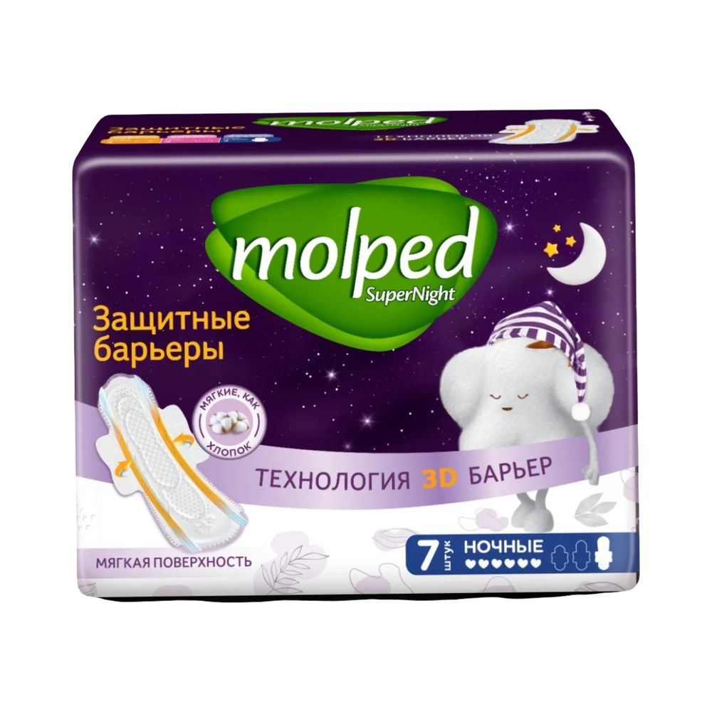 Molped прокладки ночные 7
