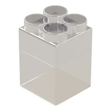 Элемент прозрачный высокий 9x9x15 см для конструктора 7,5"