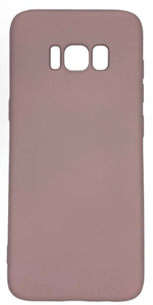 Накладка для Samsung Galaxy S8 Silicone cover без логотипа пудро