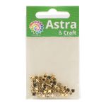 Хрустальные стразы в цапах/золото, 4мм, 50 шт/упак, Astra&Craft (39 серый), 4AR159/166