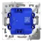 Выключатель одноклавишный с подсветкой Voltum S70 Белый матовый VLS010202