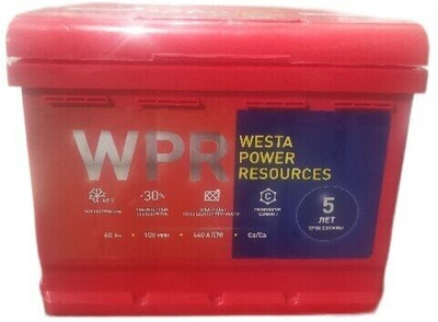 Аккумулятор WPR PREMIUM 60 А/ч прямой L+ 242x175x190 L2 EN 640 А