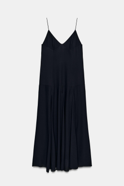 ZARA ПЛАТЬЕ-КОМБИНАЦИЯ — ZW COLLECTION, СИНИЙ