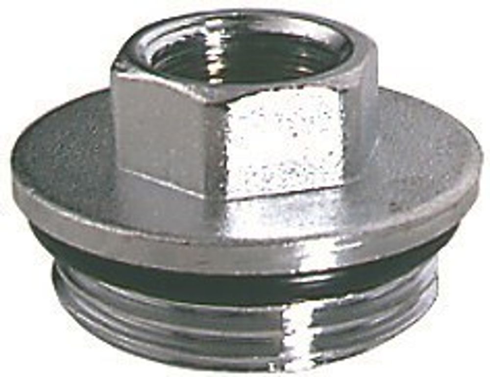 Хромированный концевой переходник 1" НР х 3/4" ВР