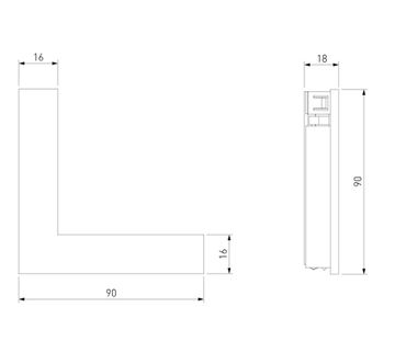 Угловой коннектор a072713 85006/00 никель Line Magnetic Elektrostandard