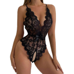 Боди кружевное Jenny с доступом черное L/XL