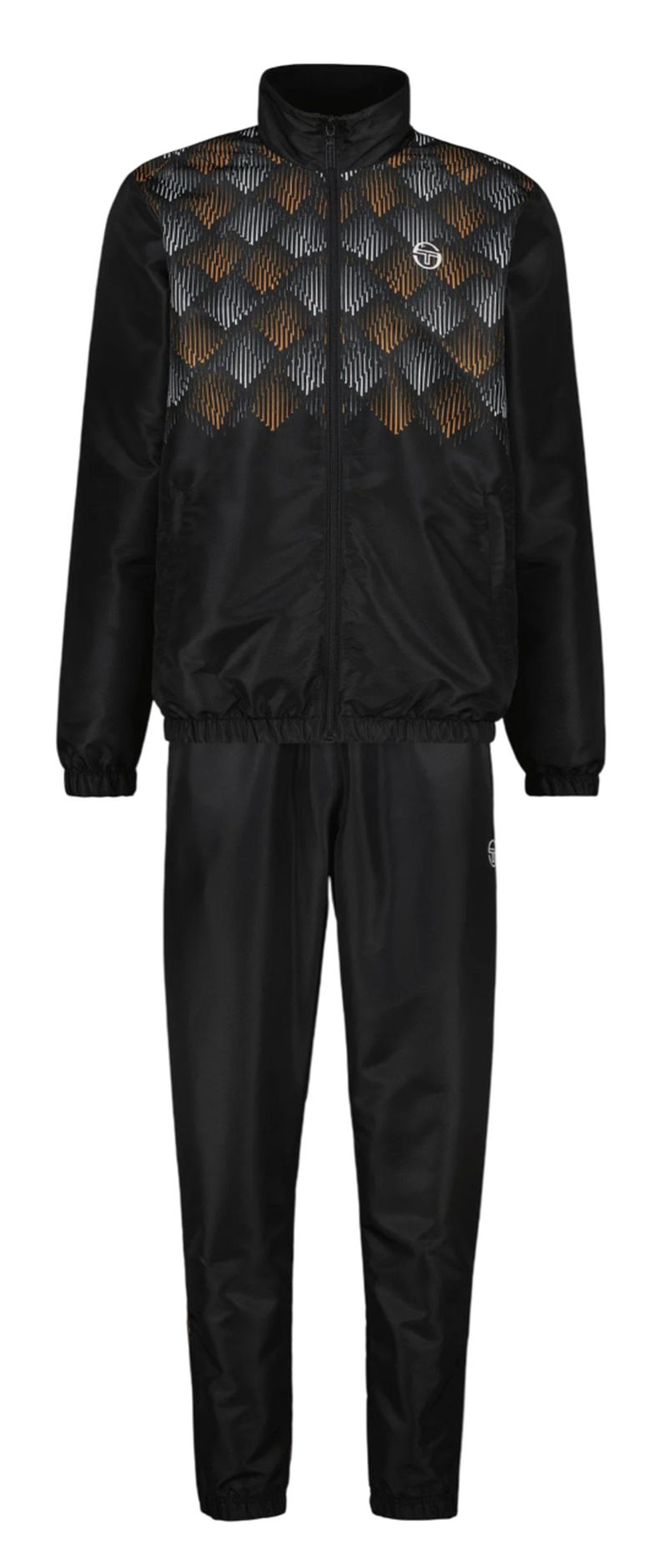Мужской теннисный спортивный костюм Sergio Tacchini Punte - black/apricot