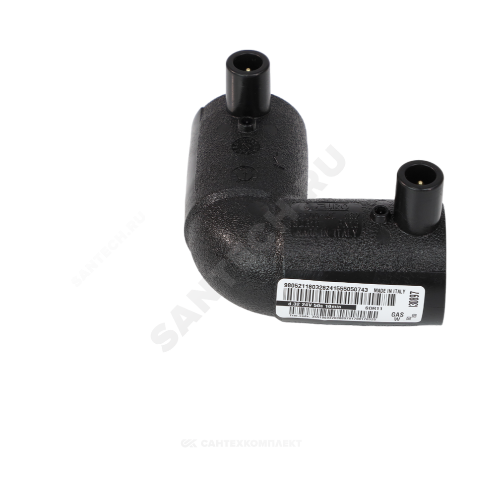 Отвод электросварной ПЭ100 Дн 225х90гр Ру16 SDR11 EUROSTANDARD 2111160225