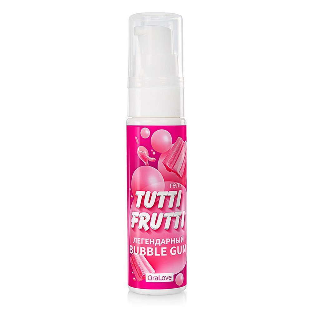 Интимный гель на водной основе Tutti-Frutti Bubble Gum - 30 гр.