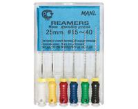 K-Reamers №15-40 (25мм) ассорти Mani К-Римеры (6шт.) Мани, дрильбор ручной, эндодонтический