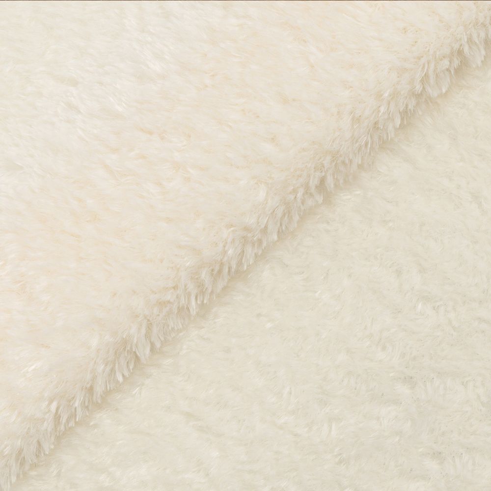 Плюш (ткань) Peppy PTB-002 288 г/м², 152 см / рул. 5 метров, молочный/ivory