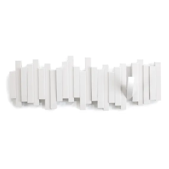 Настенная вешалка Sticks белая