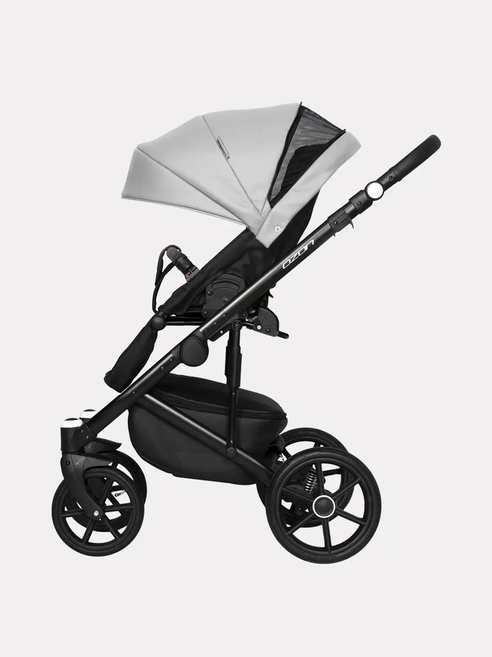 Коляска 2 в 1 Riko Basic Ozon 05 светло-серый