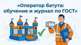 Оператор надувного батута: обучение, удостоверение и журнал по ГОСТ