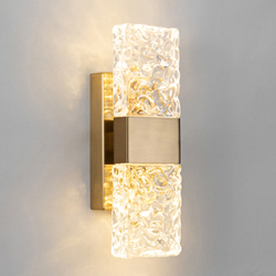 Настенный светильник 88068W gold/clear