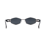 Очки Elfspirit Sunglasses 1227 c.003 многогранник черные серебряные