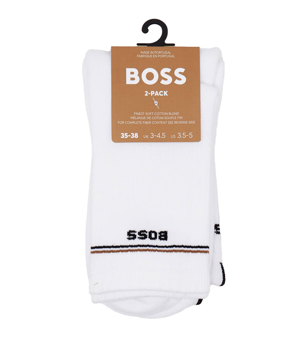 Носки 2 пары QS Iconic CC W BOSS BLACK - белый(50502113)