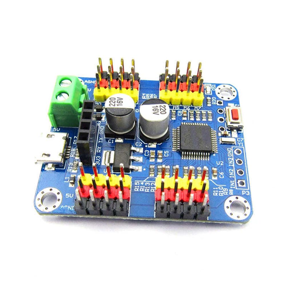 Серво контроллер Bluetooth+USB для Arduino (16 сервоприводов)