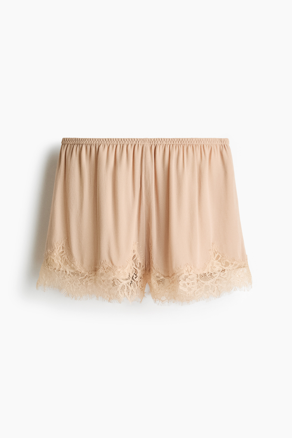Вискозные шорты с кружевной лентой - H&M