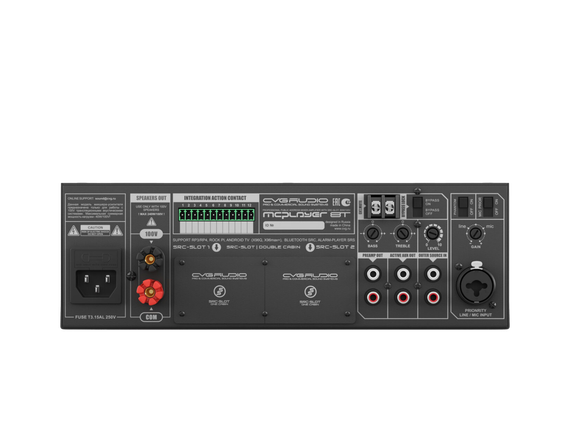 CVGAUDIO MCPLAYER 8T профессиональный микшер-усилитель, мощность 80W/100V