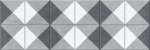 Настенная плитка Alma Ceramica TWU93ORG27R Origami 30x90 серая / белая матовая под мозаику с орнаментом