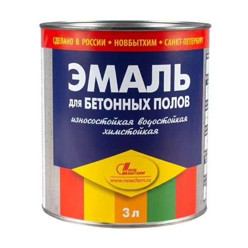 Эмаль для бетонных полов полимерная Новбытхим желто-коричневая