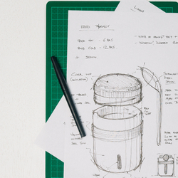 Термос black+blum, food flask, 400 мл, зеленый