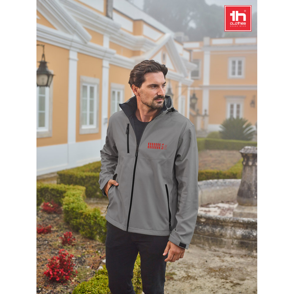 THC ZAGREB. Мужская куртка softshell из полиэстера и эластана