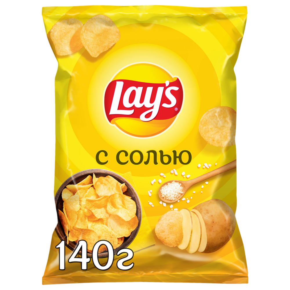 Чипсы картофельные LAY'S С солью 140 гр