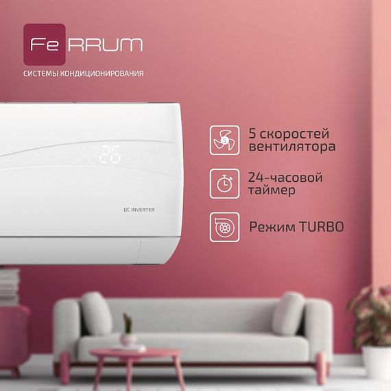 Инверторный кондиционер FeRRUM Titan iFIS07VR1/iFOS07VR1 — (31)