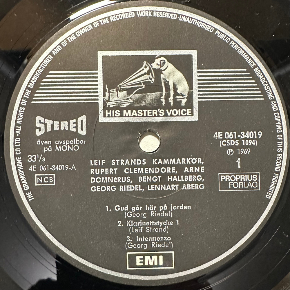 Камерный хор Лейфа Странда (Швеция 1970г.)