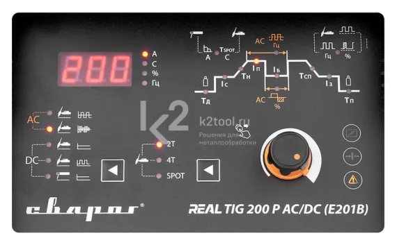 Инвертор сварочный Сварог REAL TIG 200 P AC/DC BLACK (E201B)