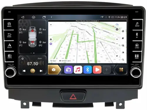 Магнитола для Infiniti EX25, EX37, QX50 2010-2017 - Kuberg KP-9250-FW (кнопки и крутилки), Android 12, Быстрая, CarPlay, 4G SIM-слот