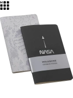 Блокнот Moleskine CAHIER NASA-INSPIRED Large 130х210 мм 120 стр нелинованный мягкая обложка серебристый (SKCAHLP7063S2)