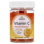 Swanson Vitamins, жевательные мармеладки с витамином C, со вкусом апельсина, 60 шт.