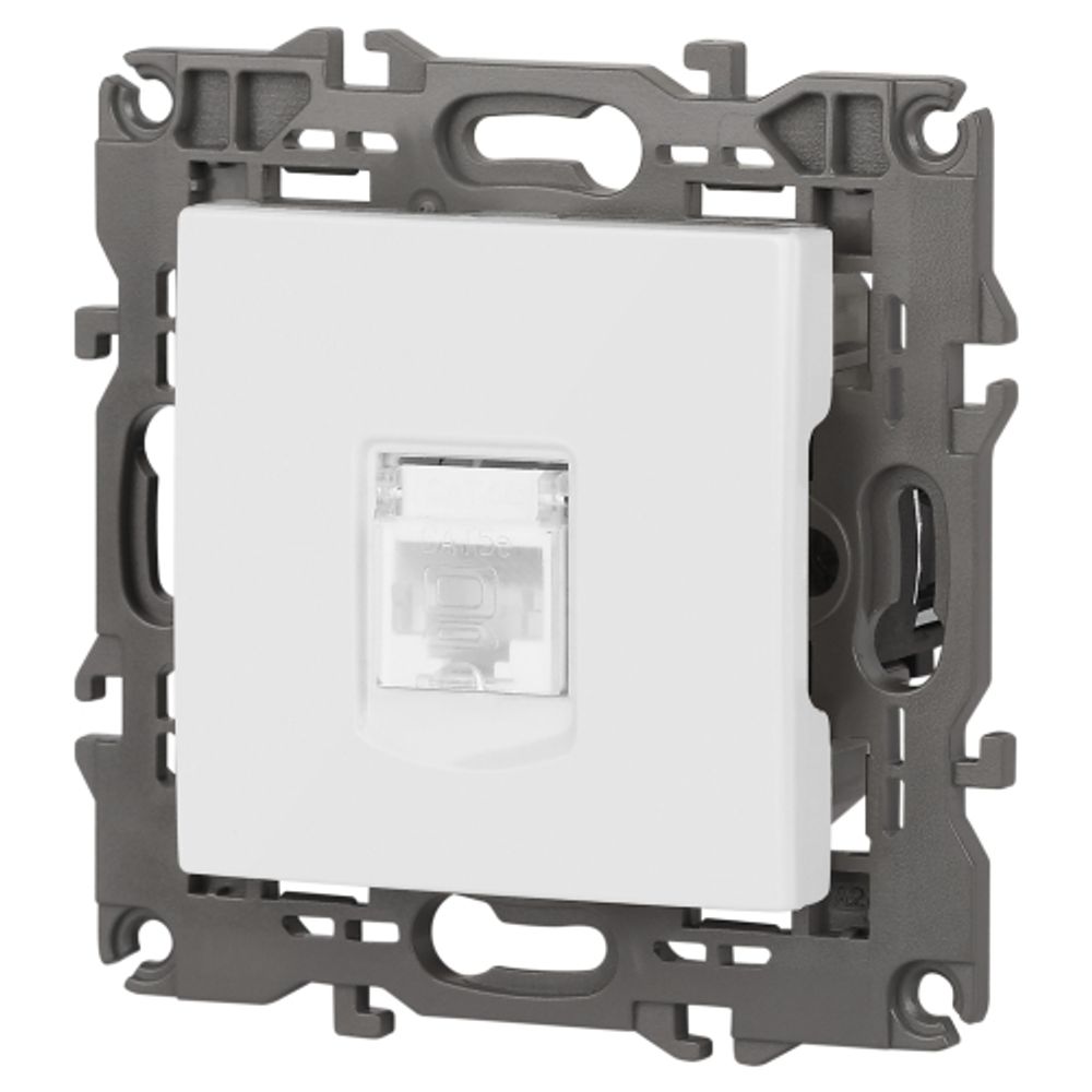 Розетка ЭРА Elegance 14-3107-01 информационная RJ45 IP20 белый | Эра Elegance
