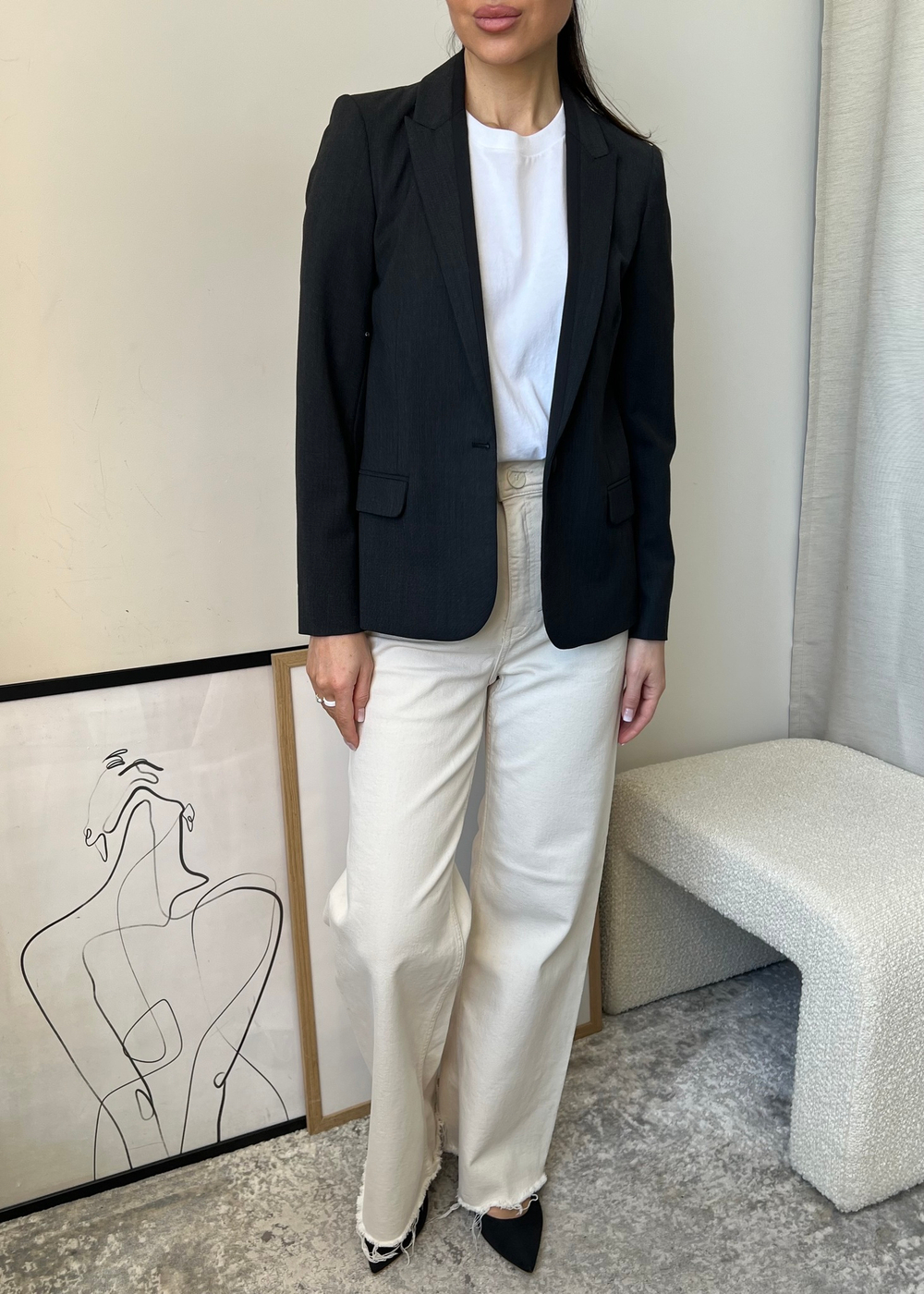 Хлопковые брюки Zara, XS