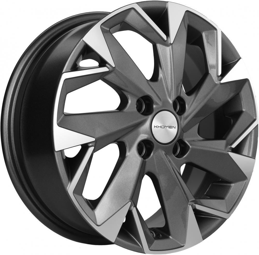 Khomen 1402 5.5x14 4x98 ET 35 Dia 58.5 (grey)