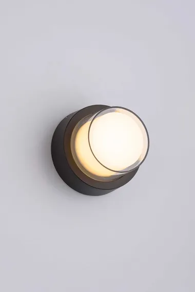 Уличный настенный светильник Rilon PL-306-SB BK, 5 Вт, чёрный