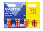 Элемент питания Varta LONGLIFE MAX POWER LR03 AAA BL5+3