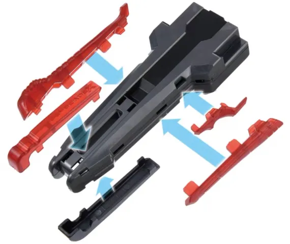 Ручка для лаунчера BX41 Rubber Custom Grip (Gunmetal Ver.) от Takara Tomy