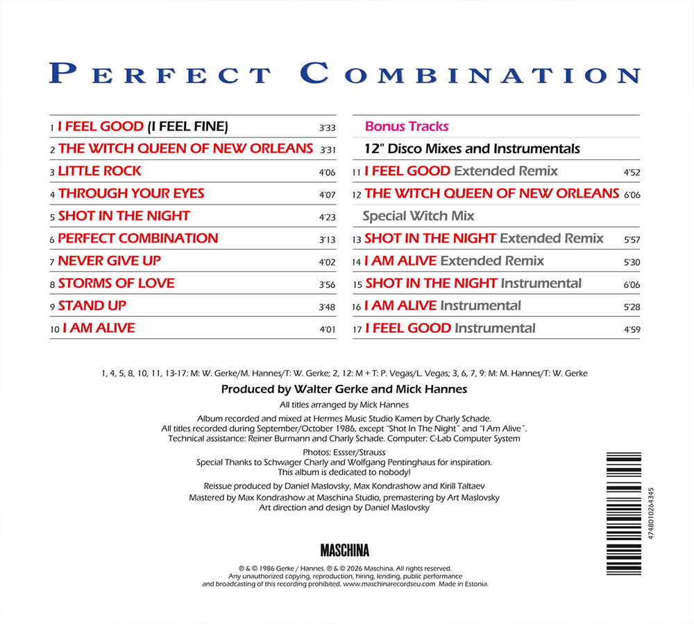 CD: Saphir — "Perfect Combination" (1986/2026) [Limited Edition]