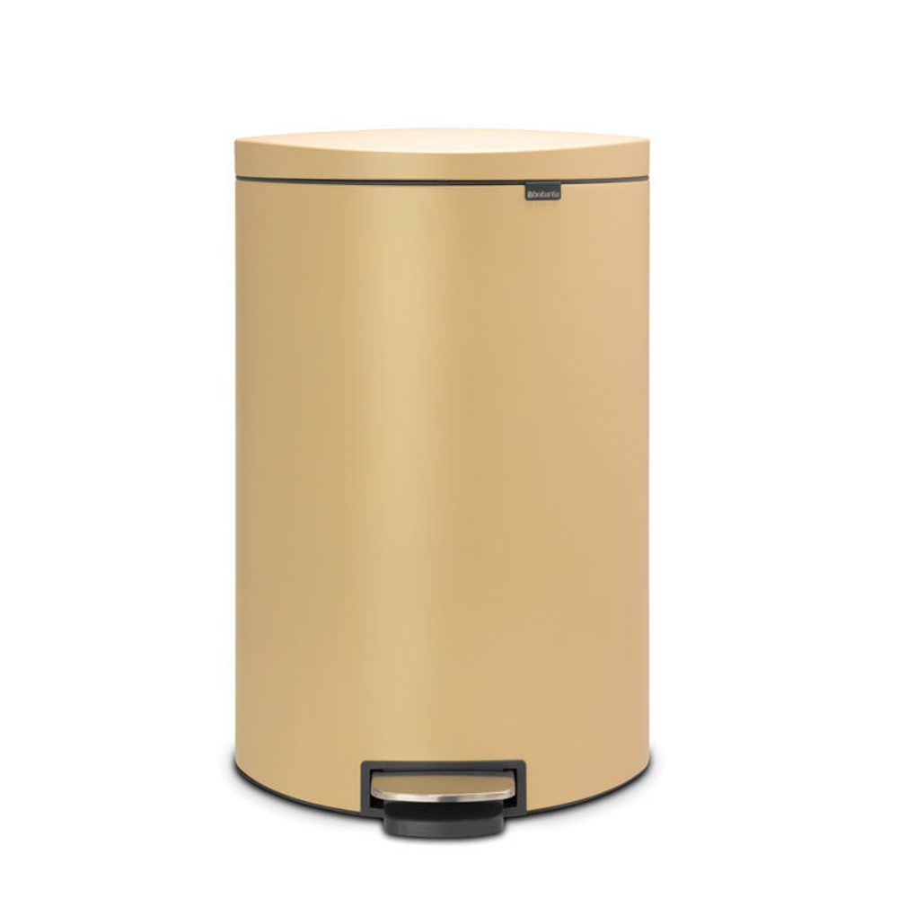 Мусорный бак с педалью 40л FB Brabantia Минерально-золотой