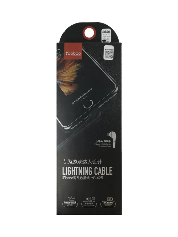 Кабель Yoobao YB-425 USB-A to Lightning cable (iPhone) 1m красный