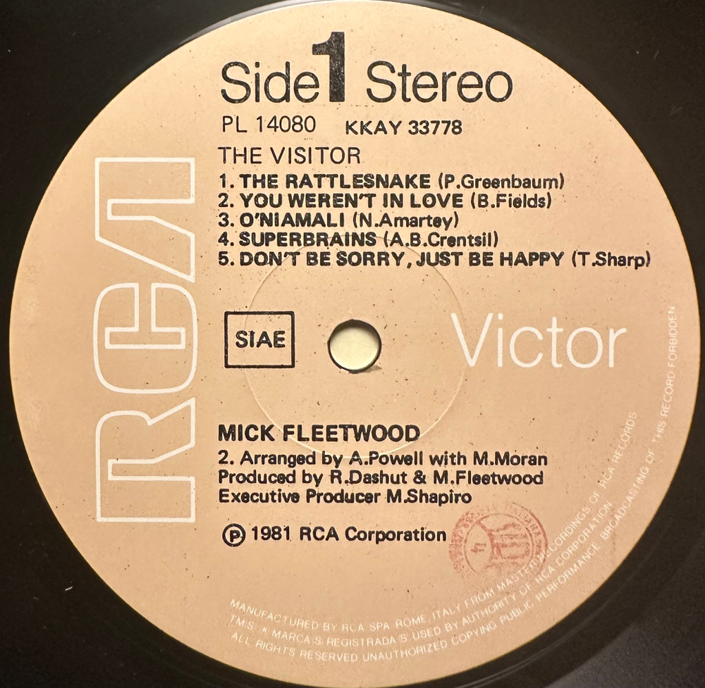 Mick Fleetwood - The Visitor (Италия 1981г.)