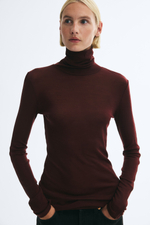 Шерстяной топ с воротником-водолазкой - H&M