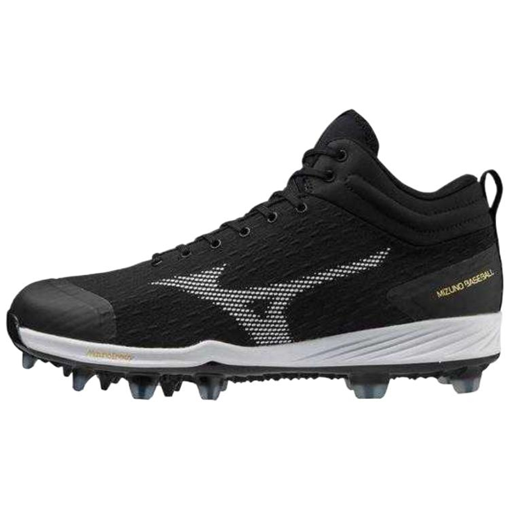 Mizuno Dominant 4 Low Top Upper Height Baseball Shoes Men"s Black