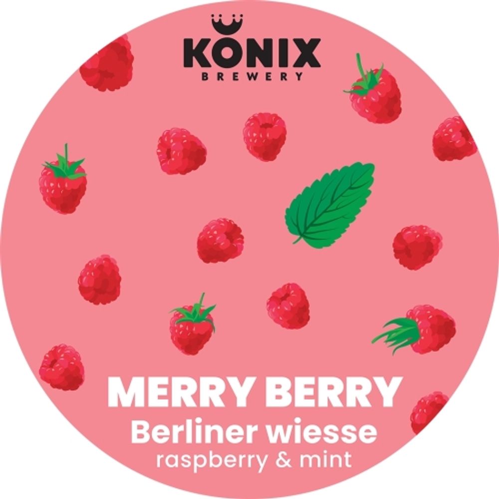 Пиво Коникс Мэрри Бэрри / Konix Brewery Merry Berry 20л - кег